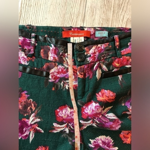 Anthropologie Cartonnier Floral Charlie Trouser Ankle Pants Women’s size 2 - Picture 11 of 15